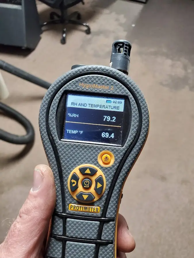 Moisture meter humidity assessment for Mold Remediation & Removal in Davie